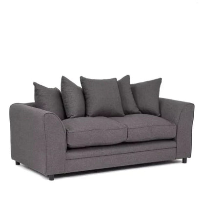 Dorota II Fabric 2 Seater Sofa - Dark Grey