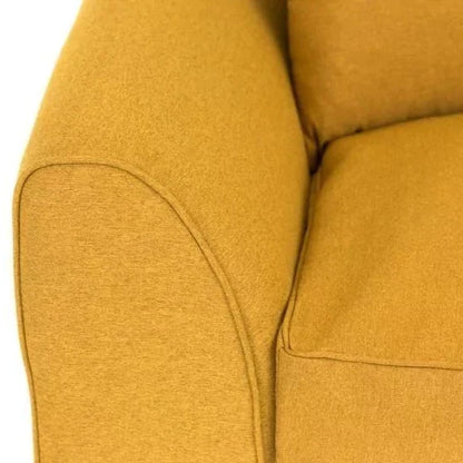 Dorota II Fabric 2 Seater Sofa - Mustard