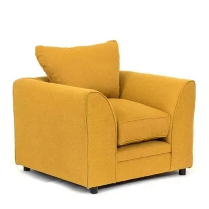 Dorota II Fabric 2 Seater Sofa - Mustard