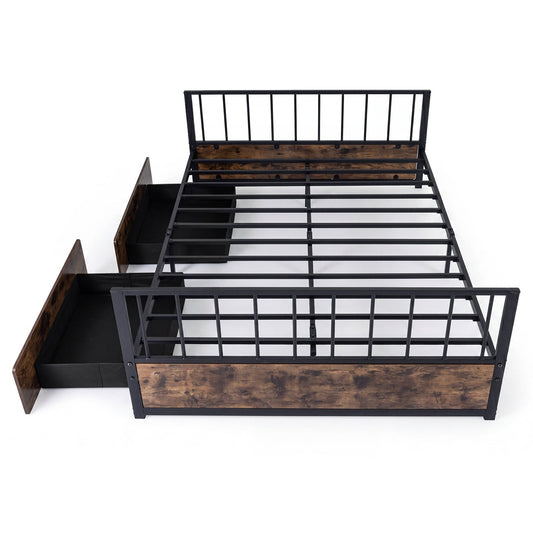 No Box Spring Needed Double Size Metal Bed Frame