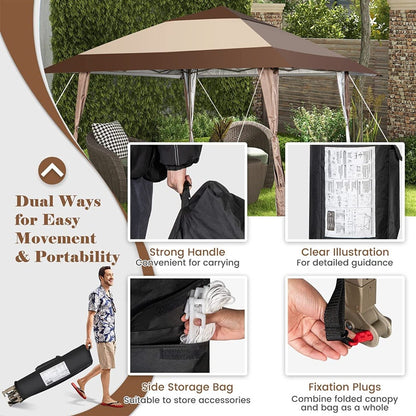 4 x 4 m Rolling Pop up Gazebo with Wheels