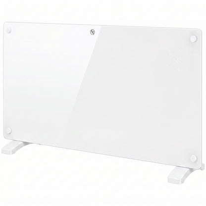 HOMCOM 1500W Smart Panel Heater Wall Mounted & Freestanding, Electric Heater with Weekly Timer, Open Window & Anti-Frost, White