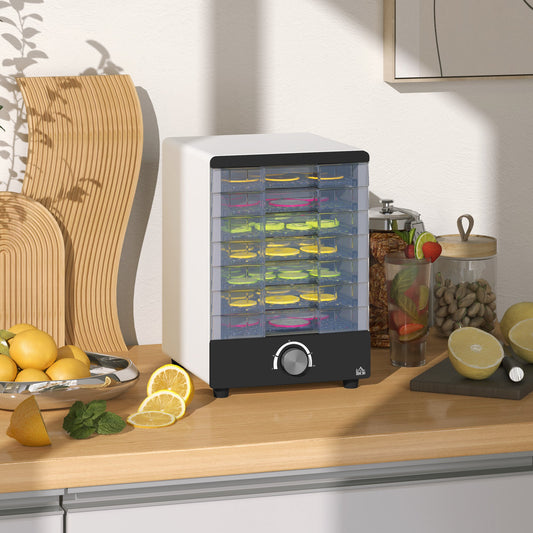 مجفف الطعام HOMCOM Seven Tray - أبيض
