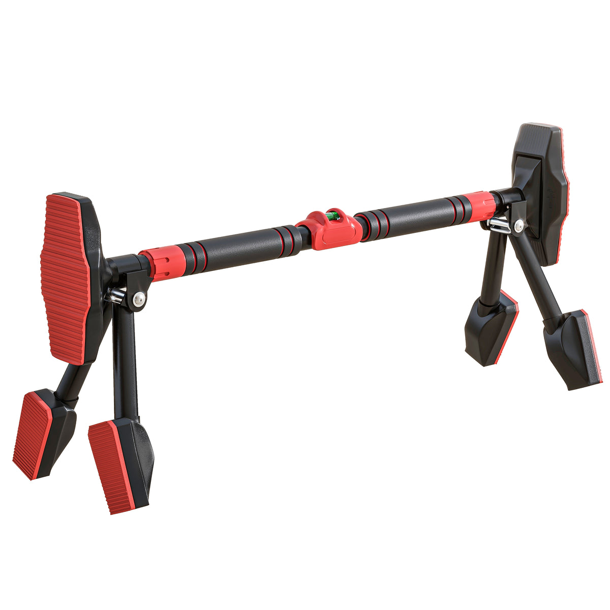 SPORTNOW Pull up Bar Doorway 79-100cm, No Screw Chin up Bar 225kg Capacity, with Level Gauge, Triangle Support, for Home Workout