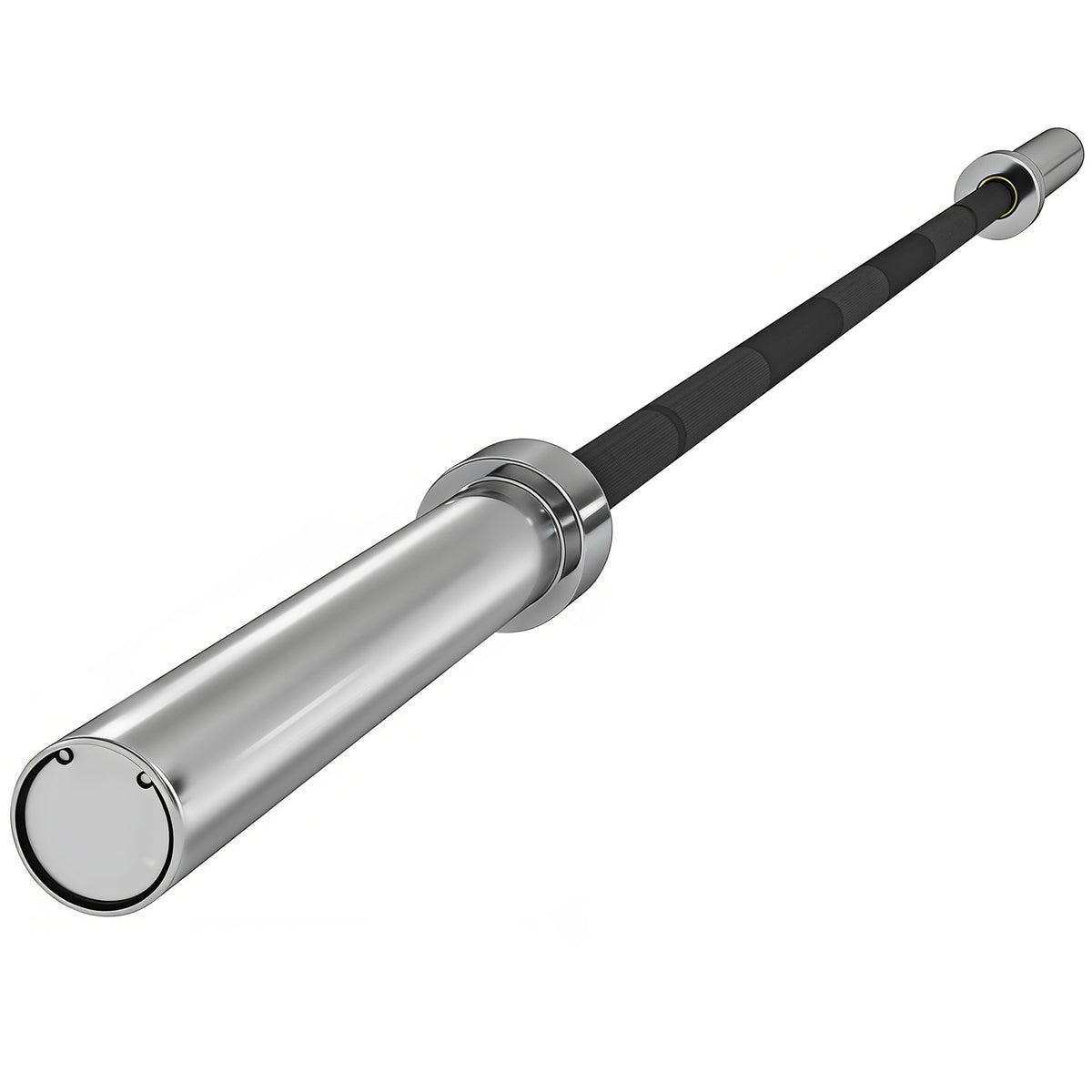 SPORTNOW 210cm Olympic Barbell Bar for 5cm Weight Plates, with Spring Clips, 19kg