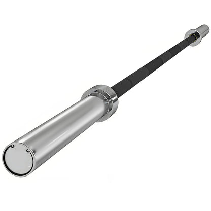 SPORTNOW 210cm Olympic Barbell Bar for 5cm Weight Plates, with Spring Clips, 19kg