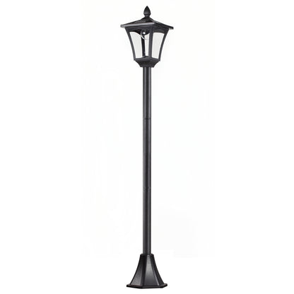 Outsunny Outdoor Garden Solar Post Lamp Sensor Dimmable LED Lantern Bollard Pathway 1.6M Tall √¢‚Ç¨‚Äú Czarny