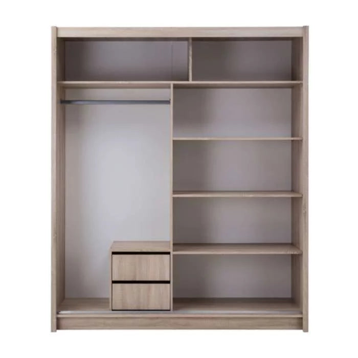 Blackburn Sliding Door 180cm Wardrobe Sonoma Oak