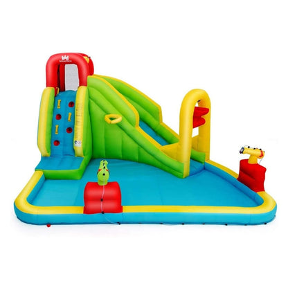Inflatable Bouncy Castle with Water Slide and Pool Area for Kids