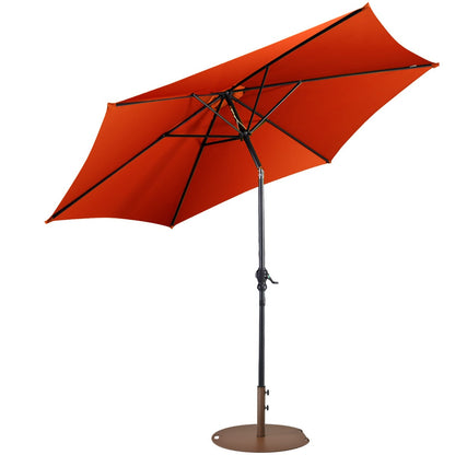 2.7m Garden Parasol with Crank-Orange