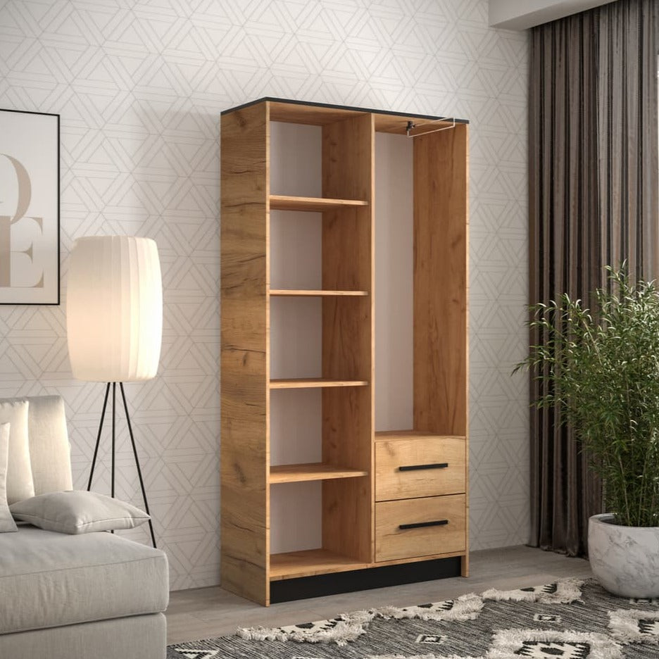 Malta Hinged Door Wardrobe 103cm