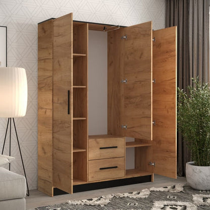 Malta II Hinged Door Wardrobe 153cm