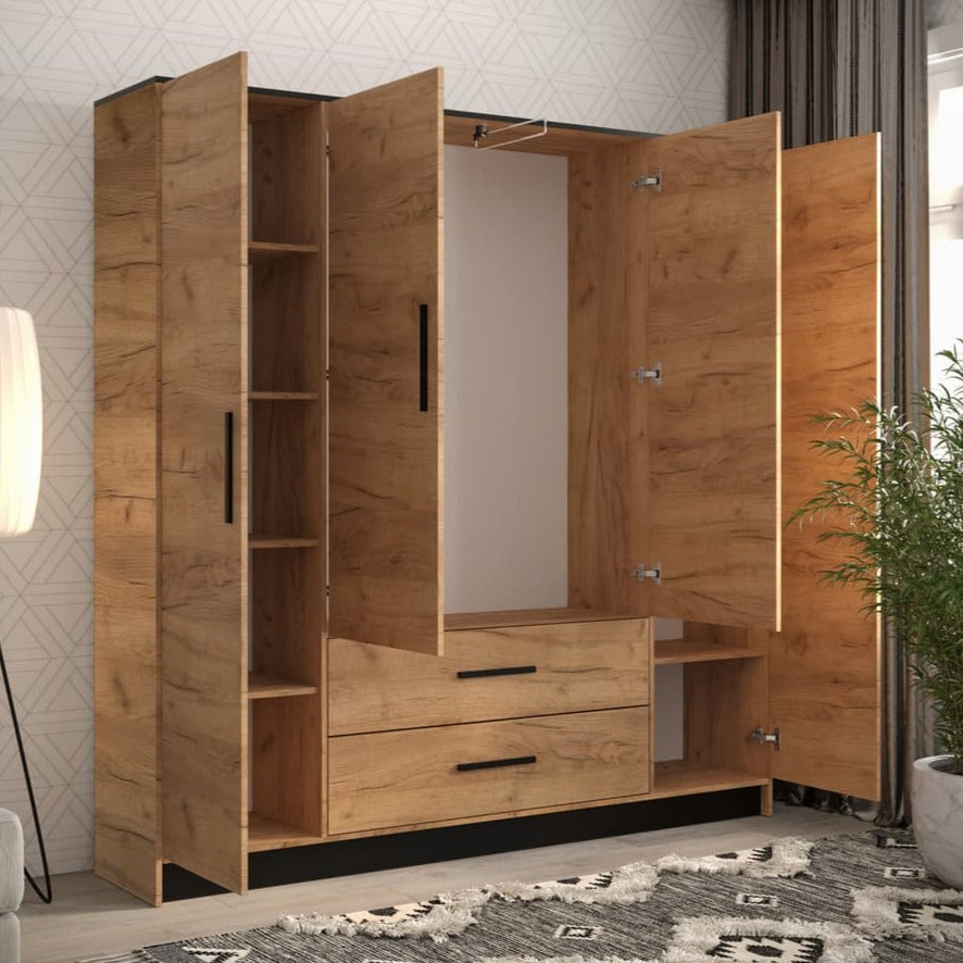 Malta VII Hinged Door Wardrobe 201cm