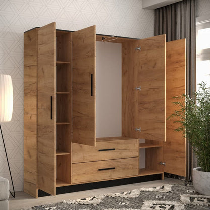 Malta I Hinged Door Wardrobe 201cm