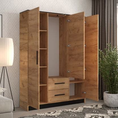 Malta IV Hinged Door Wardrobe 153cm