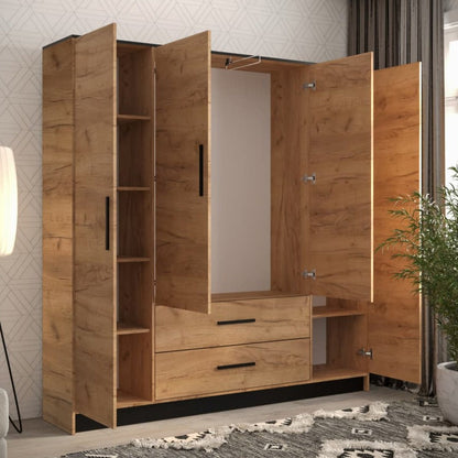 Malta VI Hinged Door Wardrobe 201cm