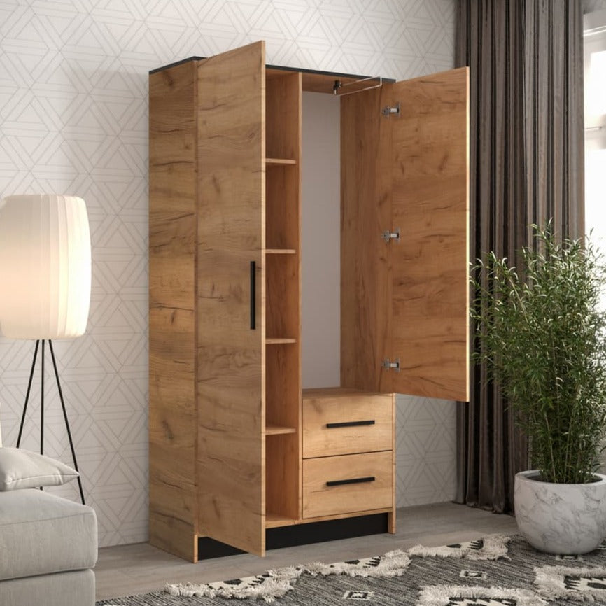 Malta II Hinged Door Wardrobe 103cm