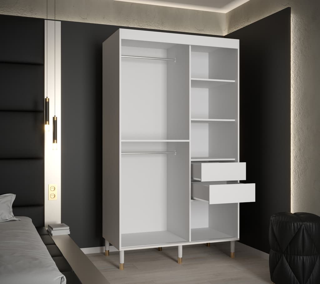 Monaco Sliding Door Wardrobe 120cm