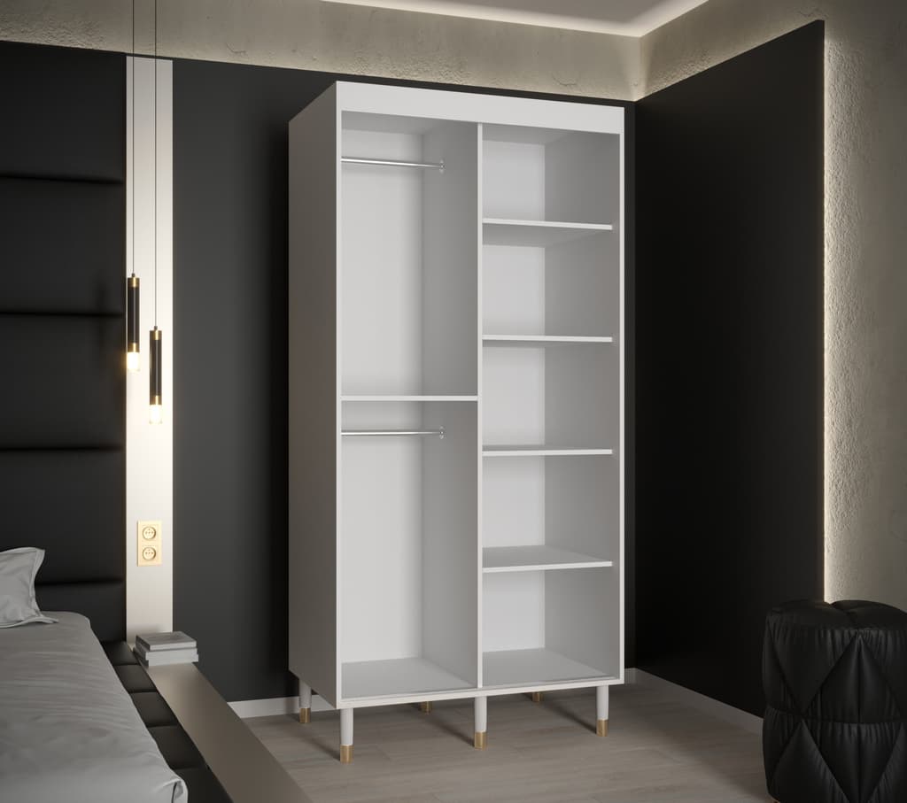 Monaco II Sliding Door Wardrobe 100cm