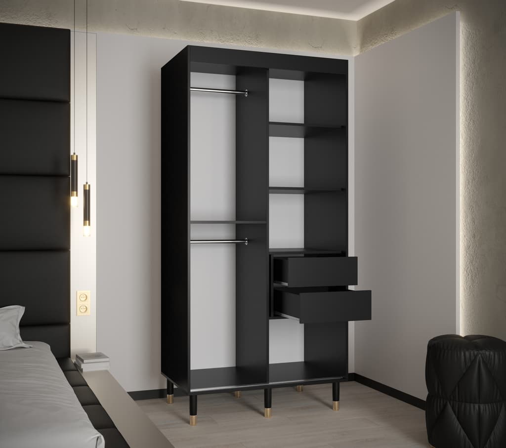 Monaco I Sliding Door Wardrobe 100cm