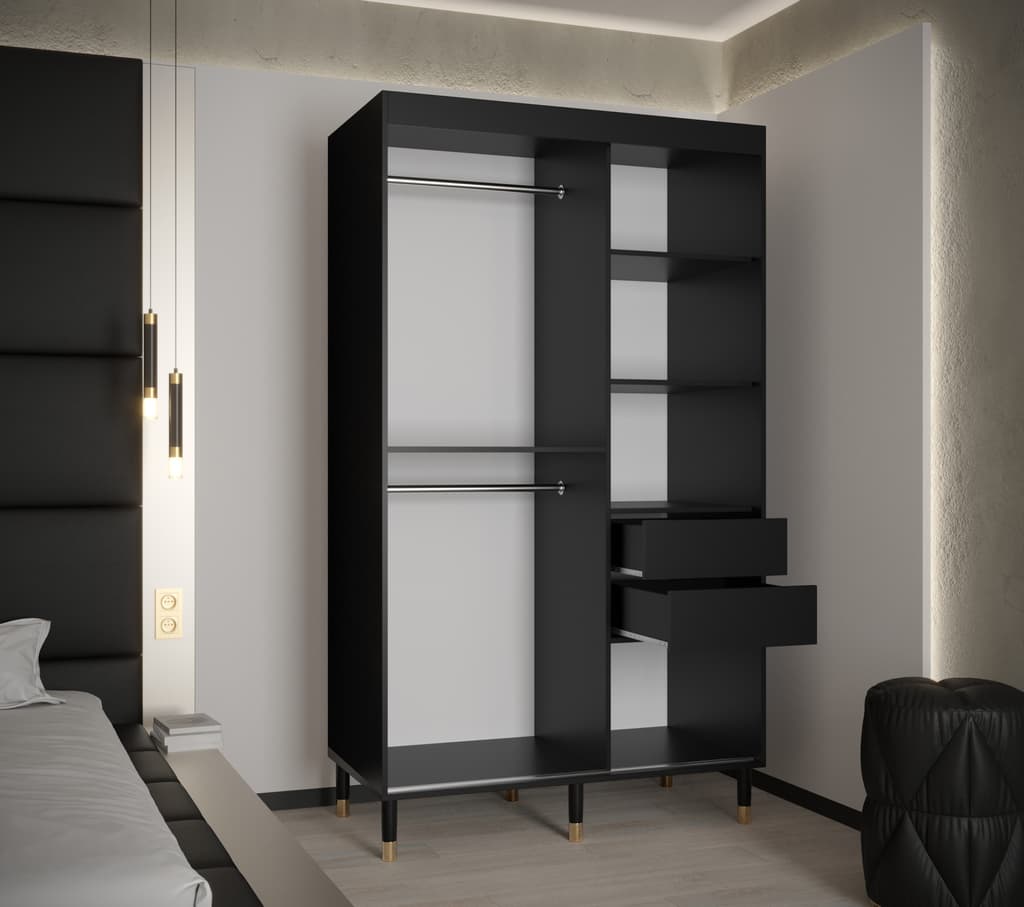 Monaco Sliding Door Wardrobe 120cm