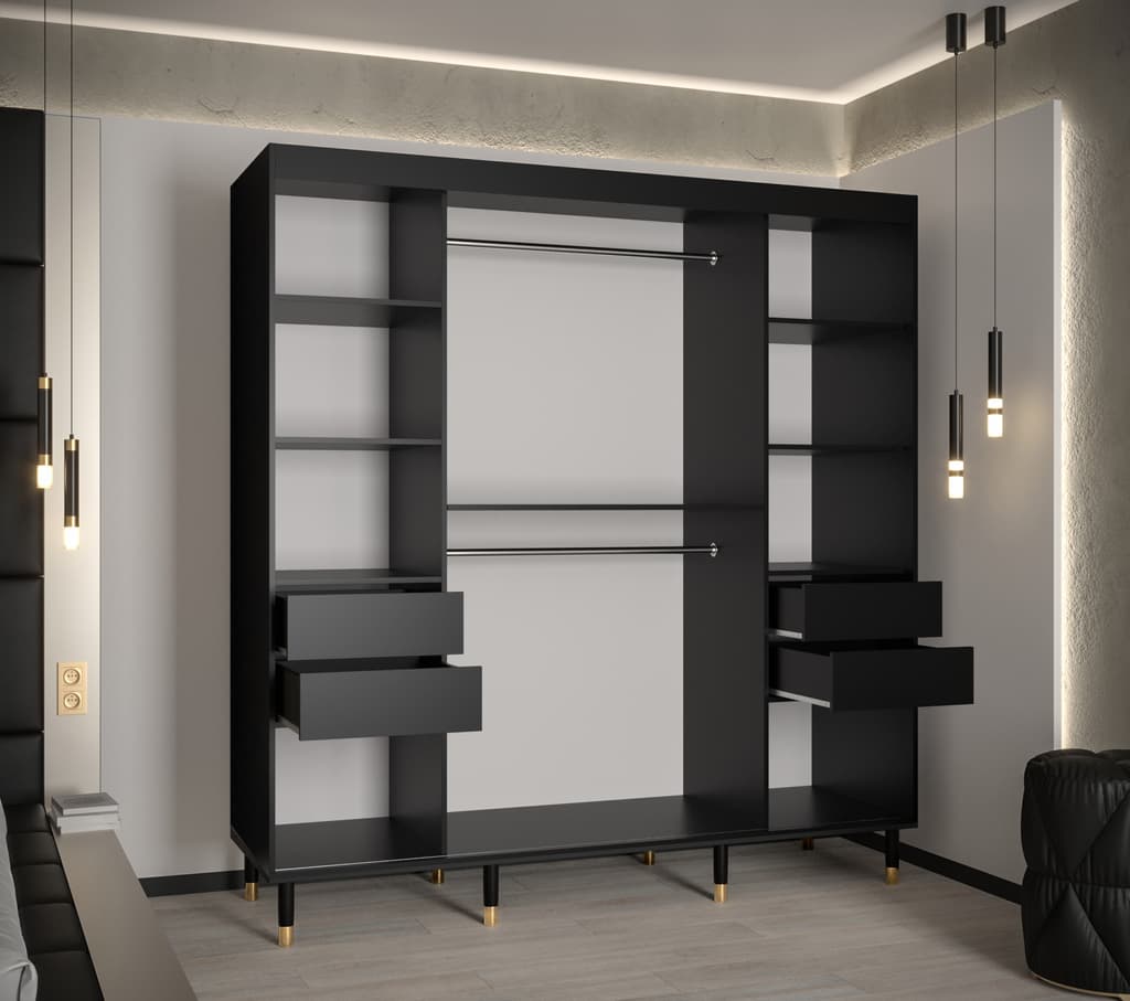 Monaco I Sliding Door Wardrobe 200cm