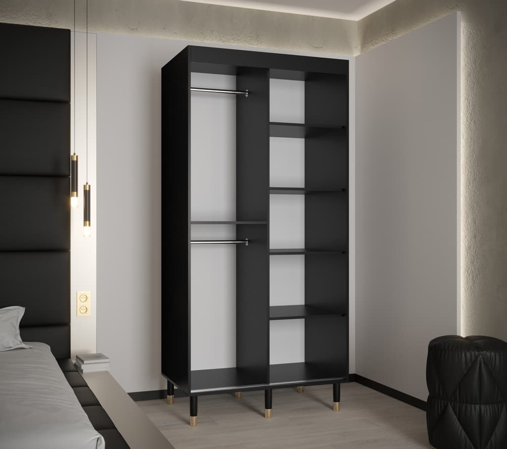 Monaco II Sliding Door Wardrobe 100cm