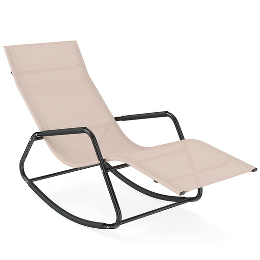 Outdoor Rocking Chair in Beige
