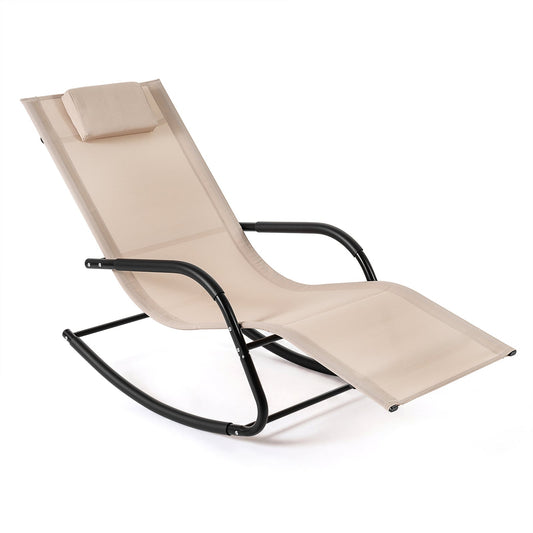 Outdoor Rocking Chair in Beige