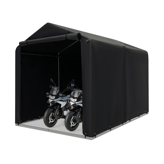 Outdoor Storage Shed Portable Garage Shelter for Bikes-Grey