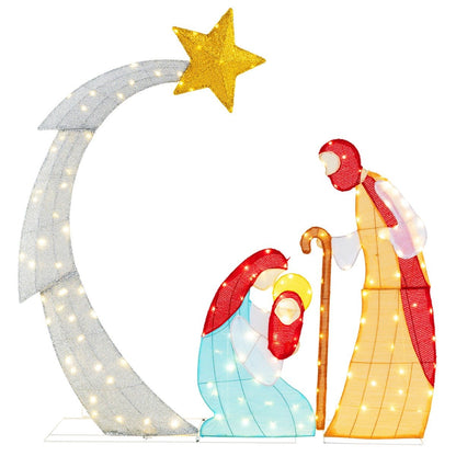 Outdoor Christmas Decoration with 140 LED Lights and Zip Ties