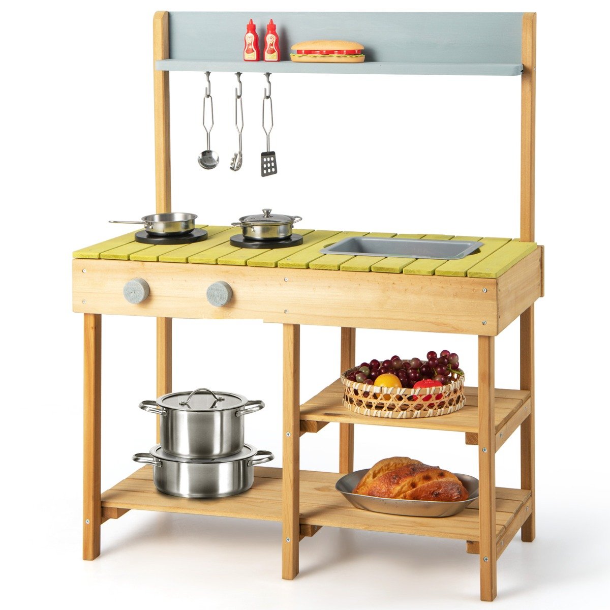 Outdoor Mud Kitchen Set with Removable Water Box