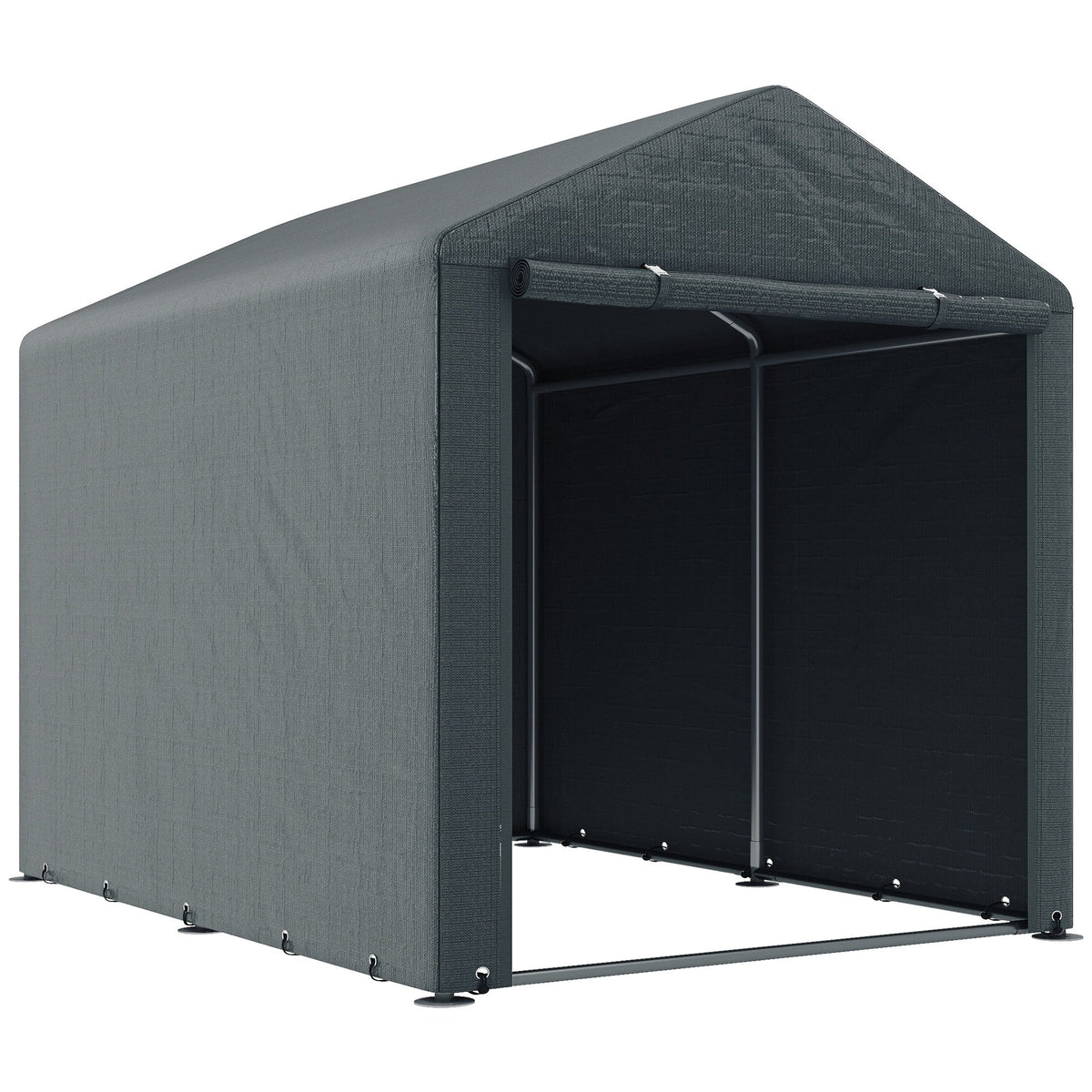 Outsunny Outdoor Storage Tent in Dark Grey