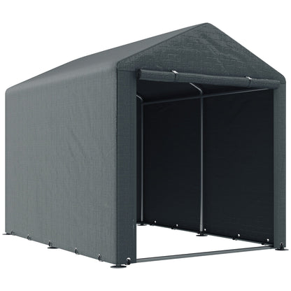 Outsunny Outdoor Storage Tent in Dark Grey