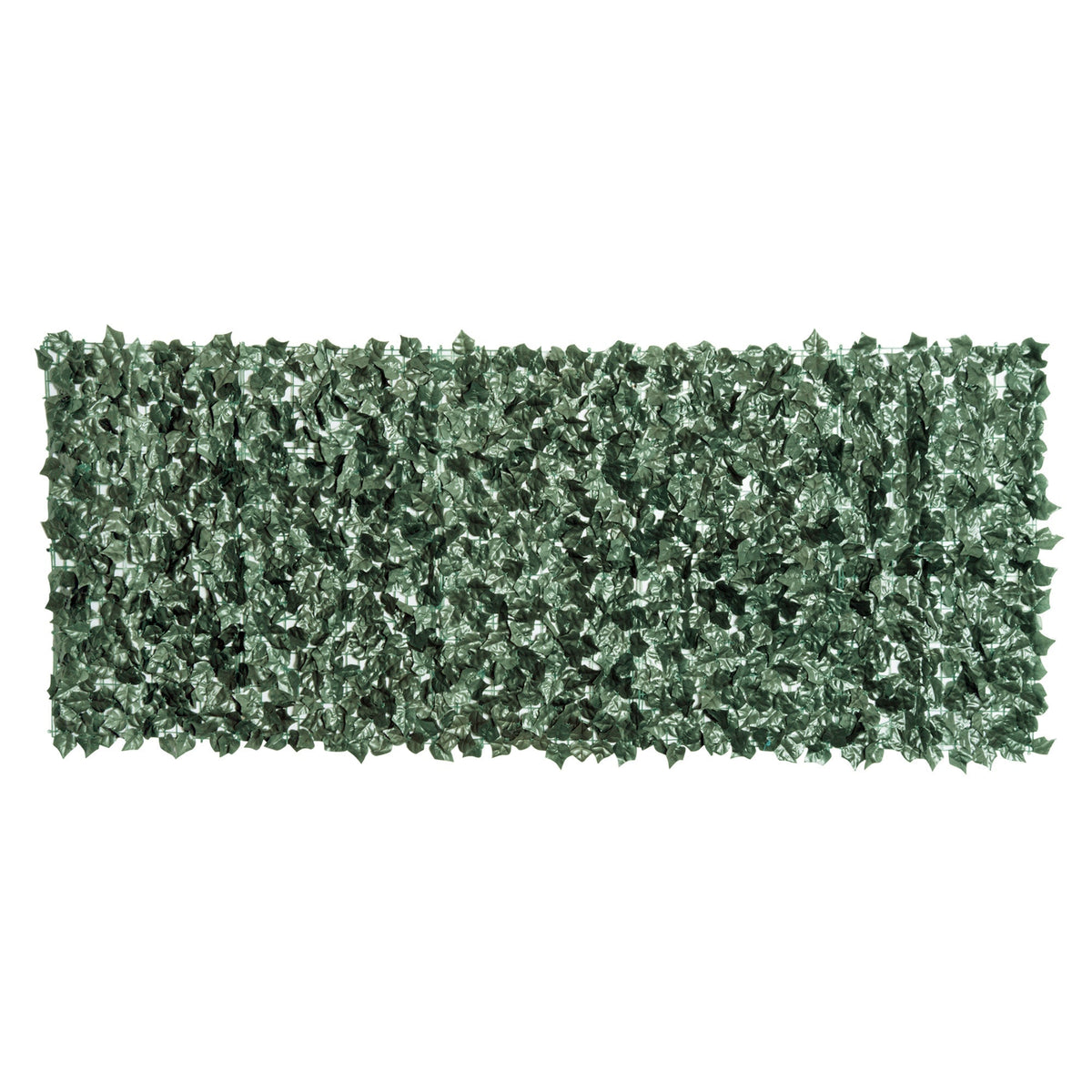 Outsunny 1-Piece Artificial Leaf Hedge Screen Privacy Fence Panel in Dark Green