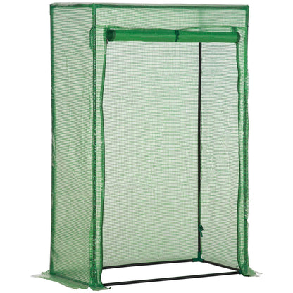 Outsunny Tomato Greenhouse Steel Frame PE Cover in Green