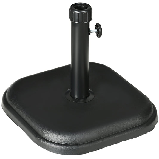 Outsunny 11kg Concrete Garden Parasol Base Holder in Black