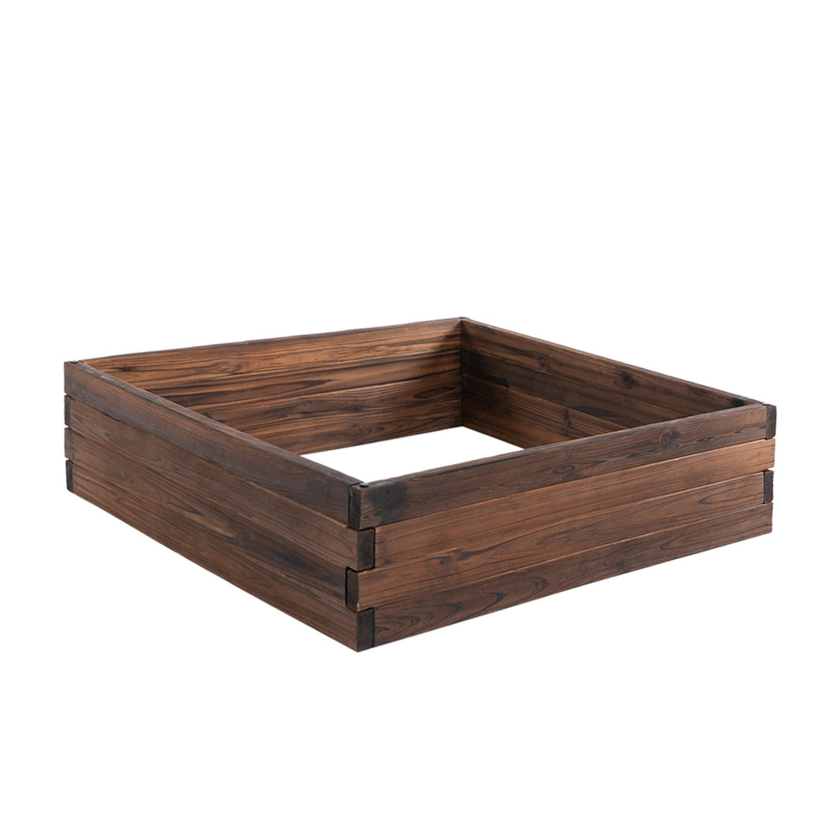 Outsunny 128L Wooden Raised Beds in Brown