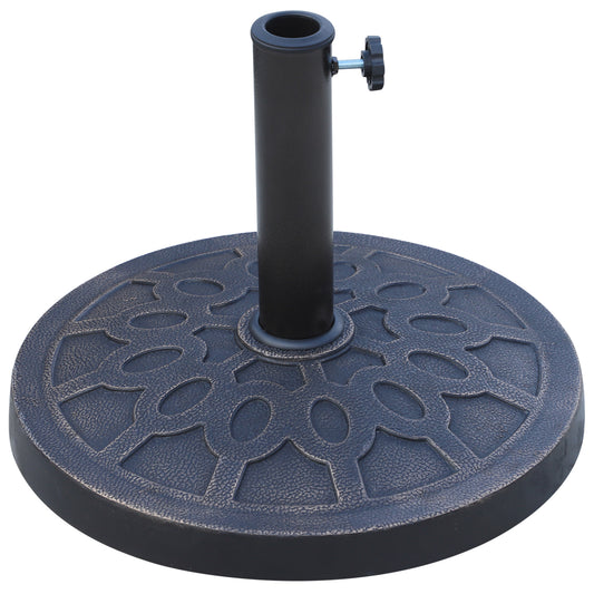 Outsunny 13kg Resin Umbrella Stand Holder in Bronze Tone