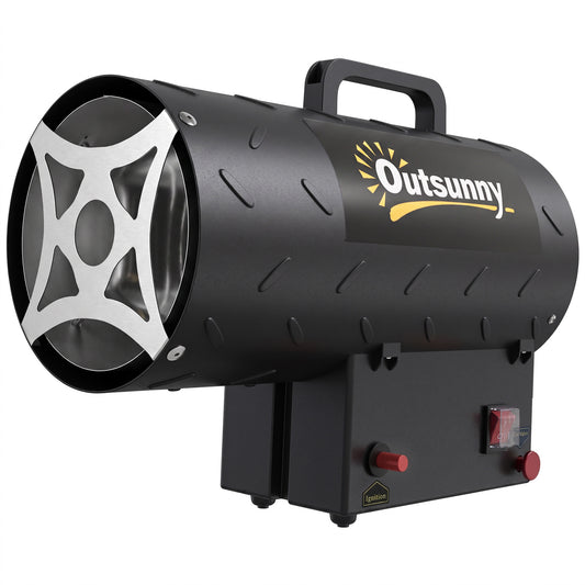 Outsunny 15 kW/51000 BTU Industrial Propane Space Heater in Black