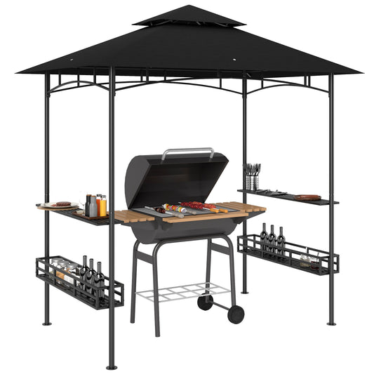 Outsunny BBQ Grill Gazebo in Dark Grey