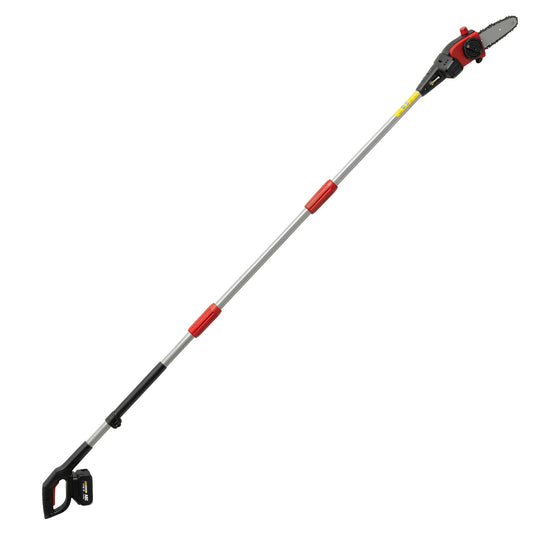 Outsunny 18V 8" Cordless Pole Chainsaw in Black