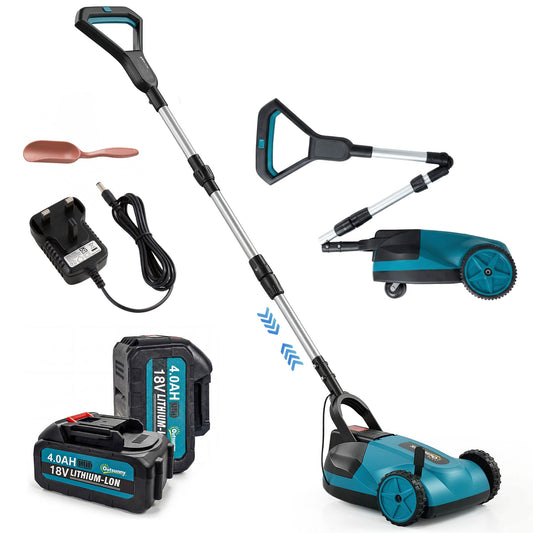 Outsunny 18V Cordless Lawnmower in Blue