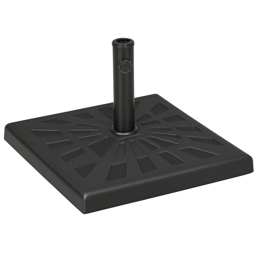 Outsunny 19kg Resin Garden Parasol Base Holder in Black