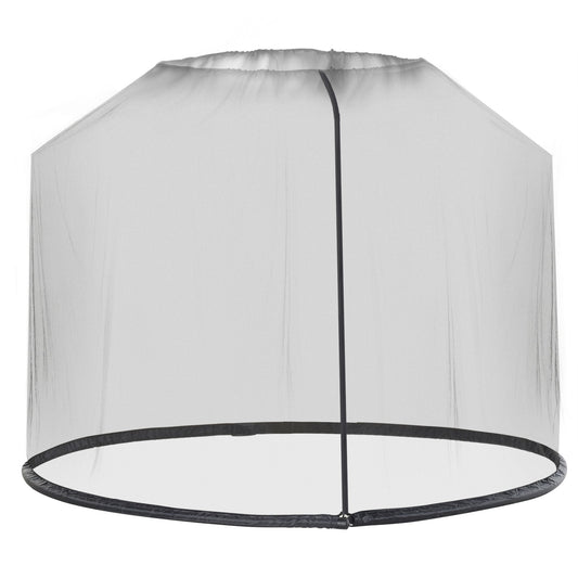 Outsunny 2.3m Umbrella Table Screen in Black