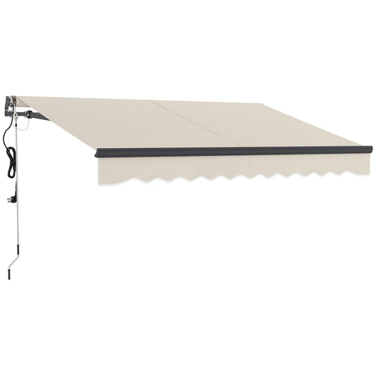 Outsunny Electric/Manual Awning in Beige