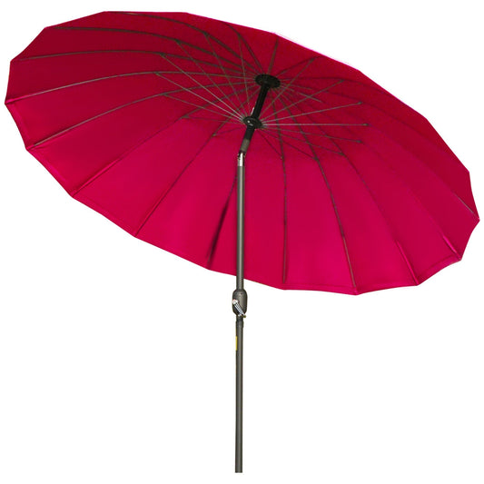 Outsunny 2.5m Shanghai Garden Parasol Umbrella in Red