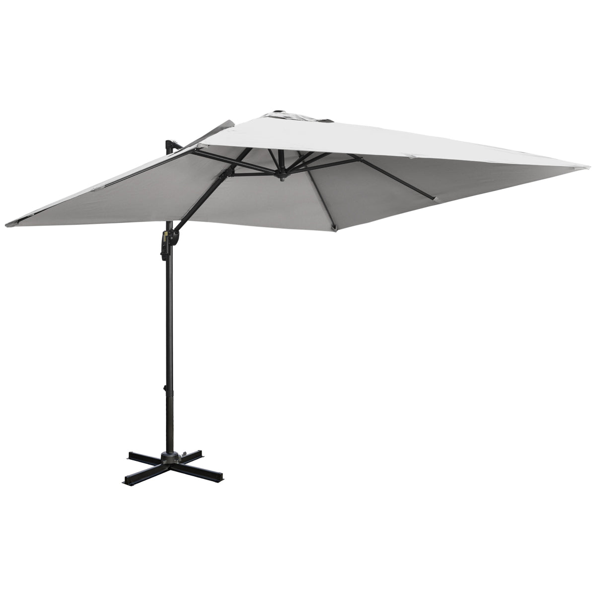 Outsunny Cantilever Parasol in Grey