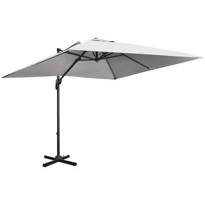 Outsunny Cantilever Parasol in Grey