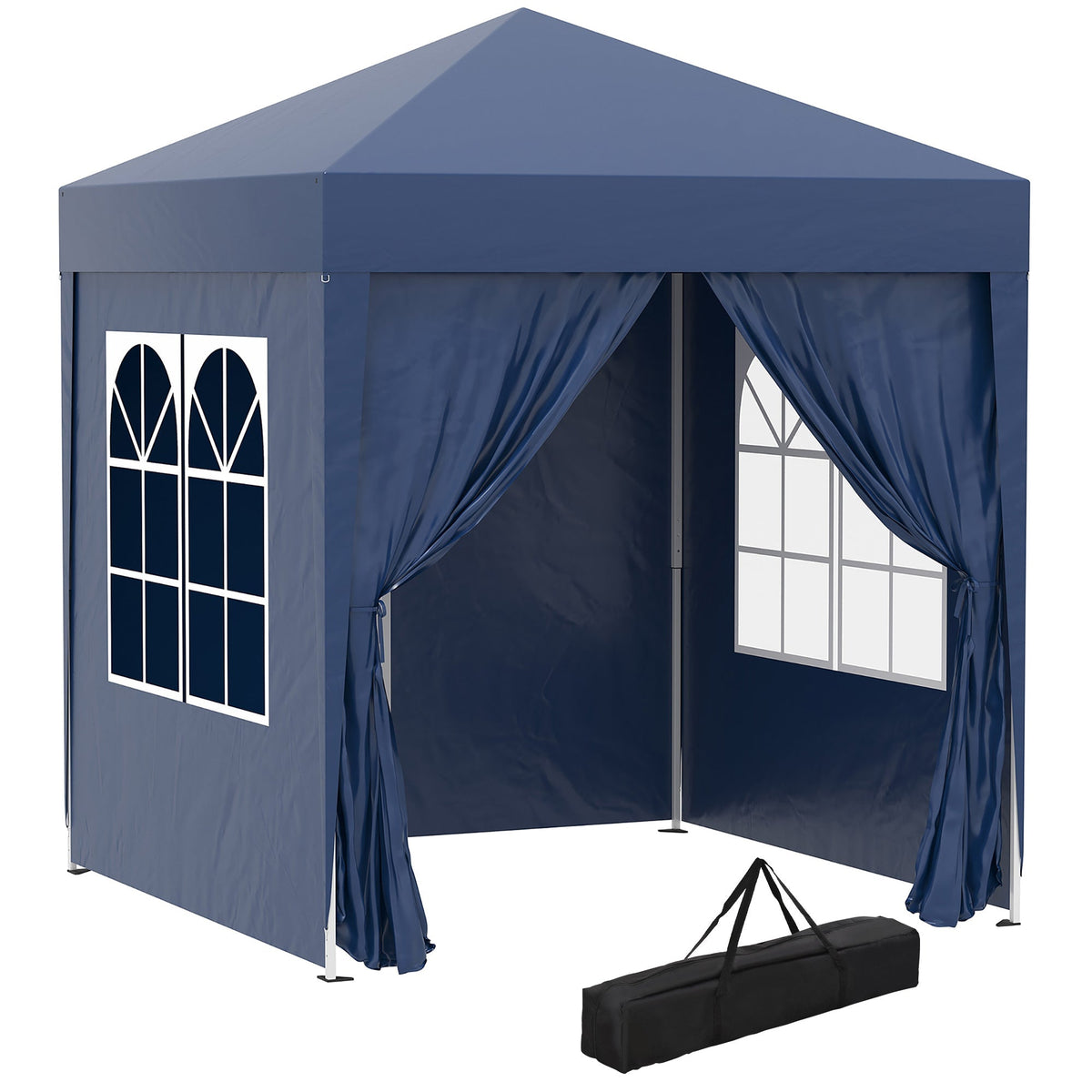 Outsunny Garden Pop Up Gazebo in Blue